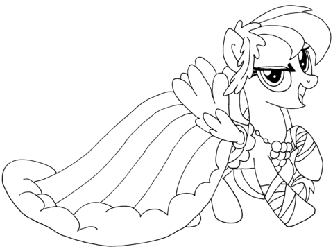 My Little Pony Rainbow Dash Coloring Page